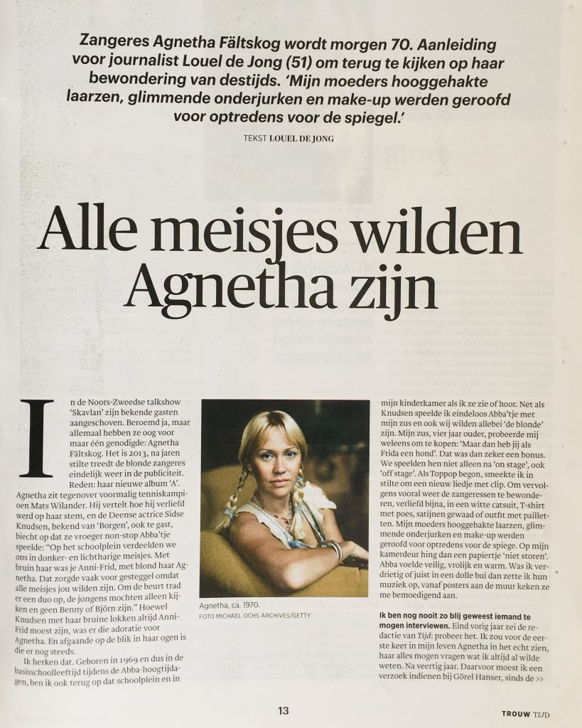 ABBA’s Agnetha 70 jaar – Trouw