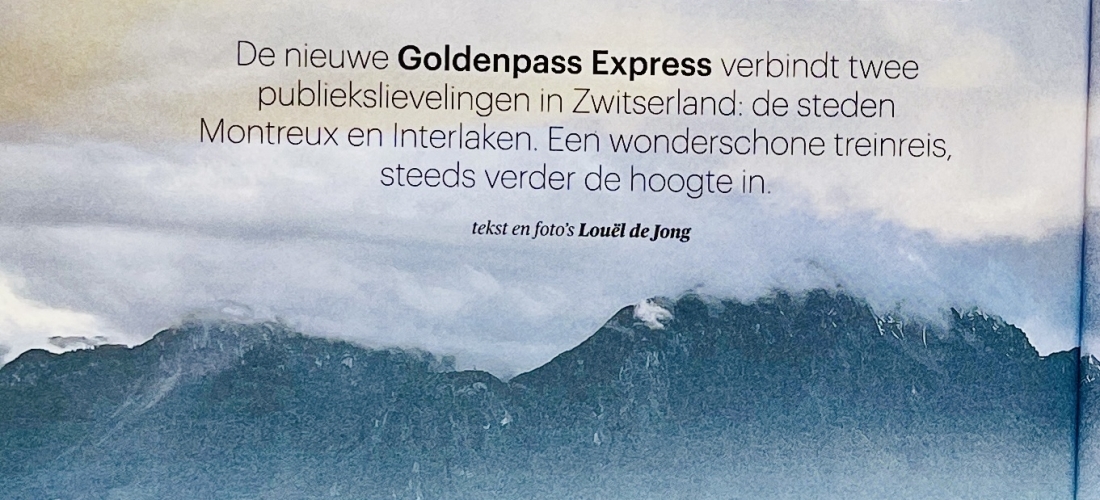 Door de bergen met de Goldenpass Express