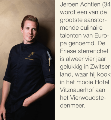 Chef-kok Jeroen Achtien